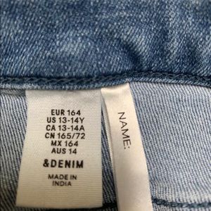 H&M denim girls shirt size 13-14 years